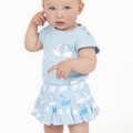 SOOKIbaby S14 Little Swan Blue Frilly Skort